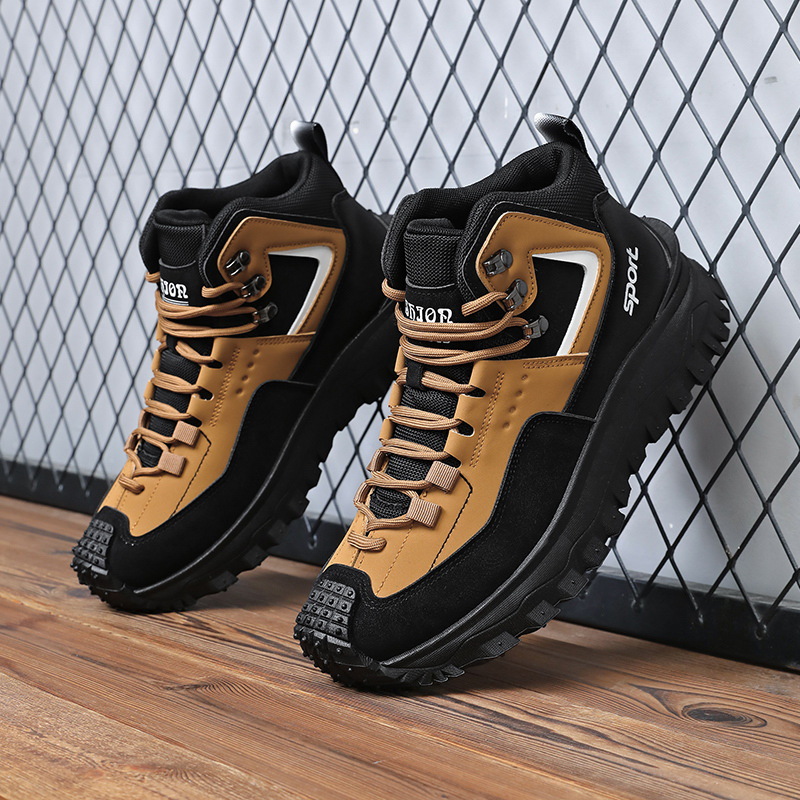 Fashion Men'S Boots - メンズ ワイド幅 ハイキングシューズ 滑り止め 耐久性 アウトドア