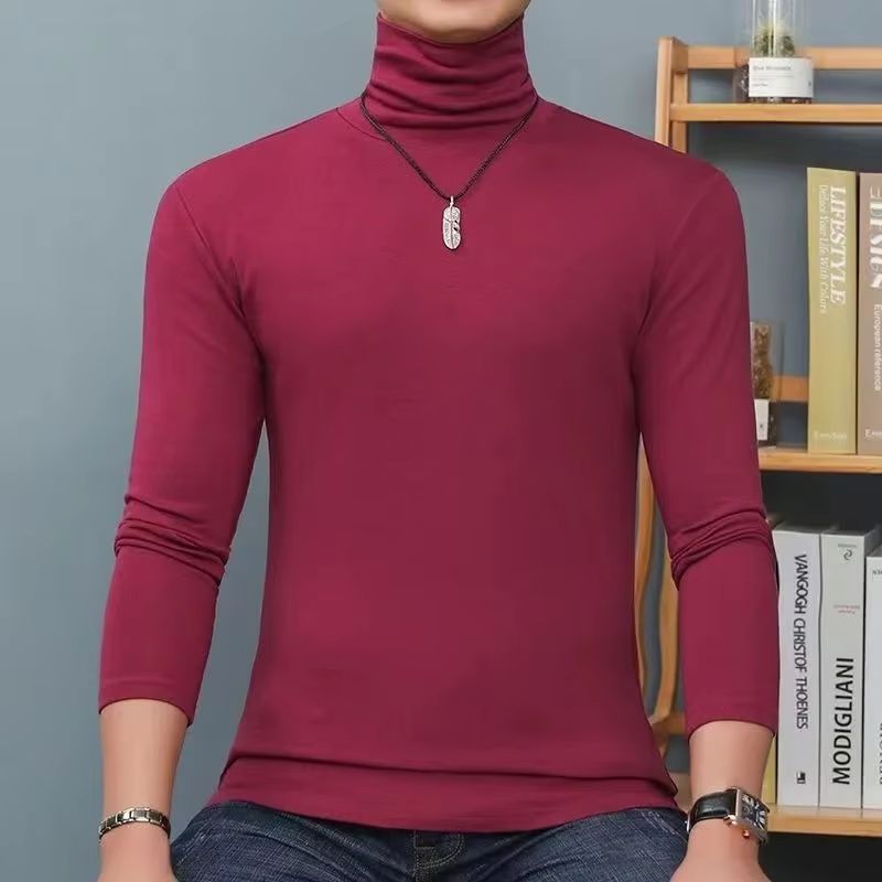 Turtleneck Sweater Men - 冬メンズタートルネックセーターカジュアルサーマル長袖スリムフィットプルオーバーストレッチベーシックトップススウェットシャツジャンパー秋 Tシャツ
