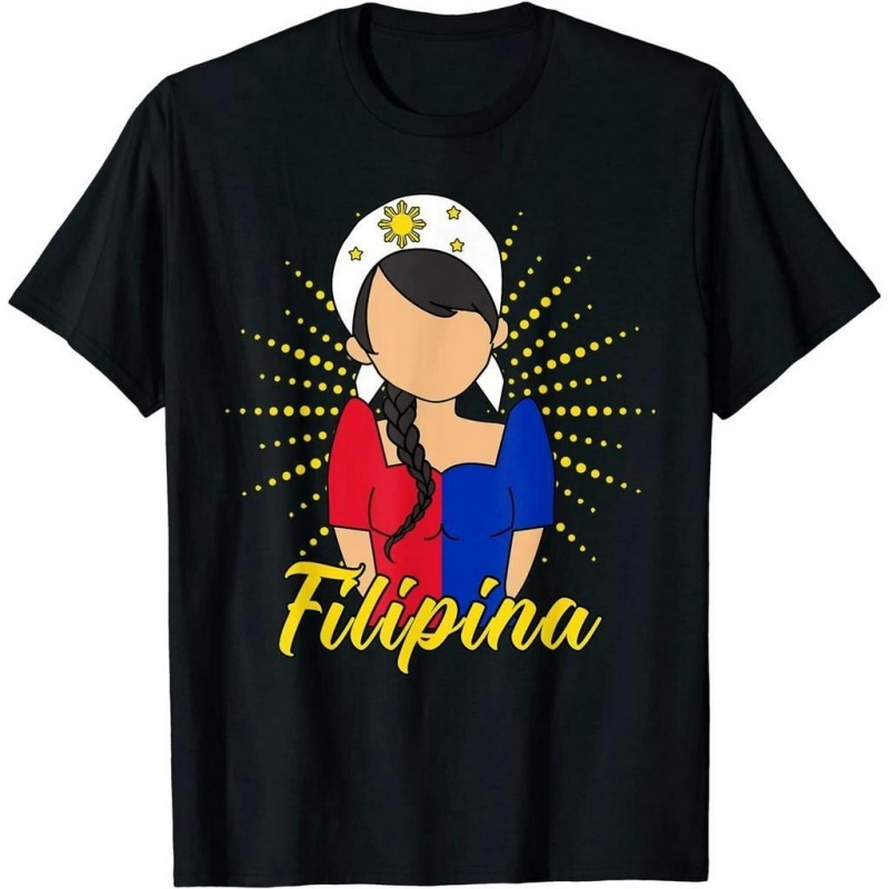 Men'S Fashion Philippines - 3D プリントフィリピン独立ジープニー Tシャツ男性用愛国柄 Tシャツ夏のファッションラウンドネック半袖 Tシャツ