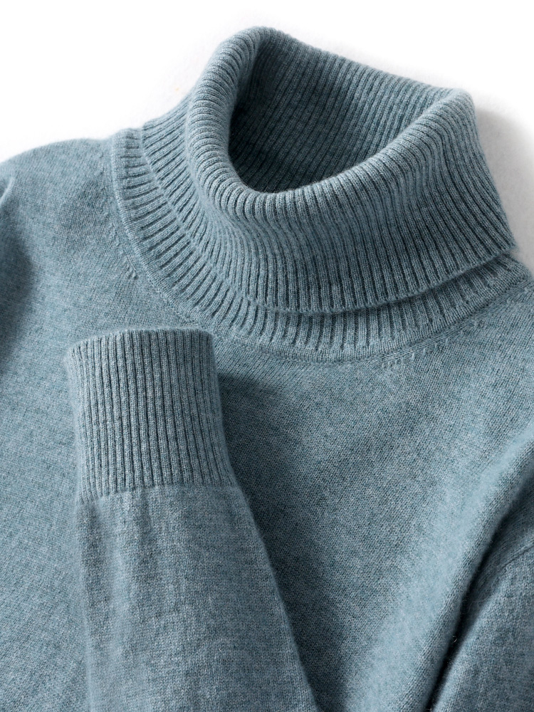 Turtleneck Sweater Men - 秋冬メンズウールタートルネックプルオーバー長袖ベーシックカシミヤセーター 100% メリノウールニットウェアスマートカジュアル服