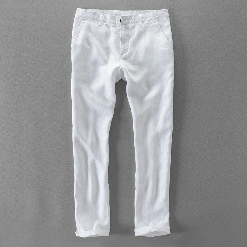 メンズピュアリネンパンツ,カジュアルパンツ,ビジネスパンツ, - Men'S Fashion Linen Pants のレビューと価格