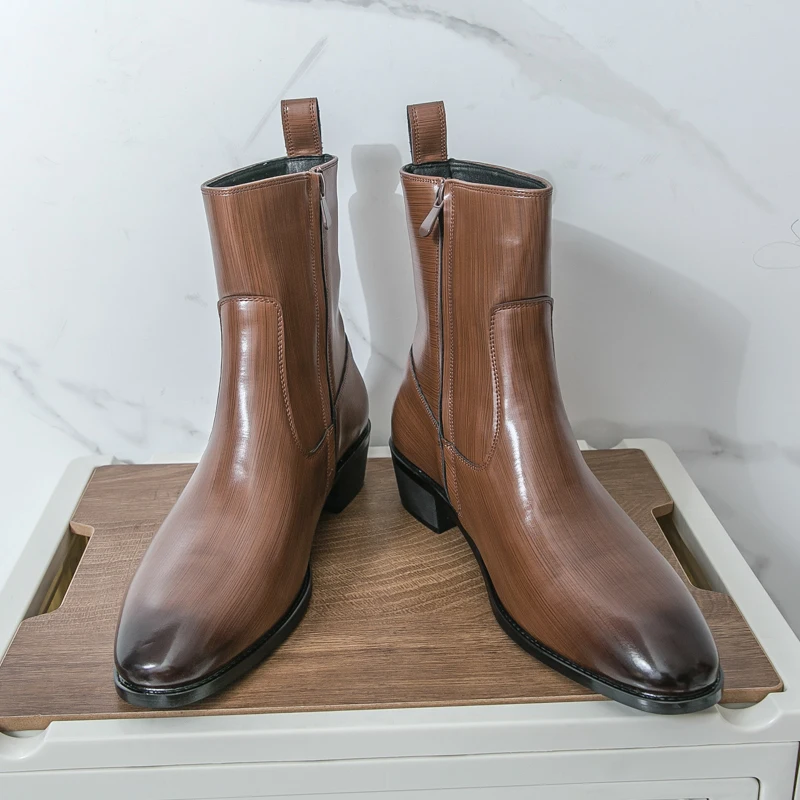 クラシックで快適なアンクルブーツ、ボタスファッション、メンズ - Fashion Men'S Boots のレビューと価格