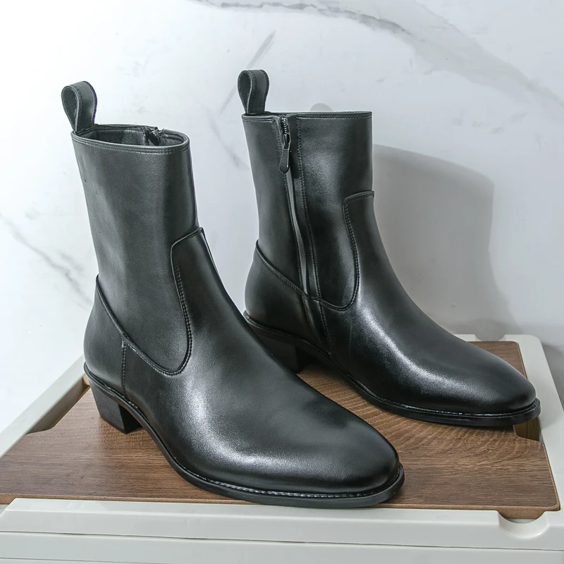 クラシックで快適なアンクルブーツ、ボタスファッション、メンズ - Fashion Men'S Boots のレビューと価格