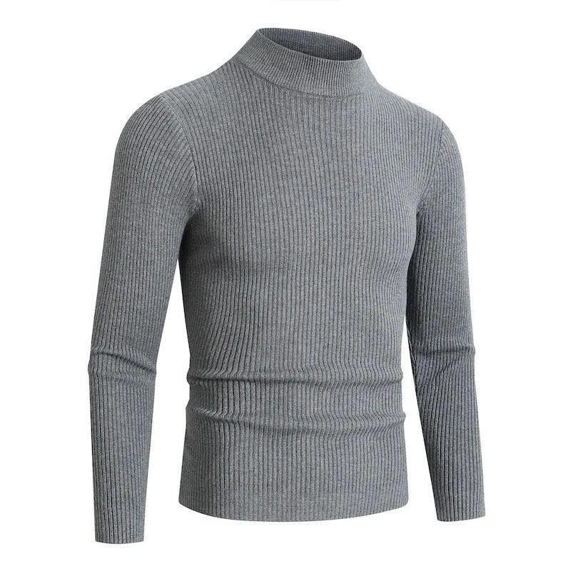 アニマルゲーム秋メンズモックネックセーター長袖タートルネック - Turtleneck Sweater Men のレビューと価格