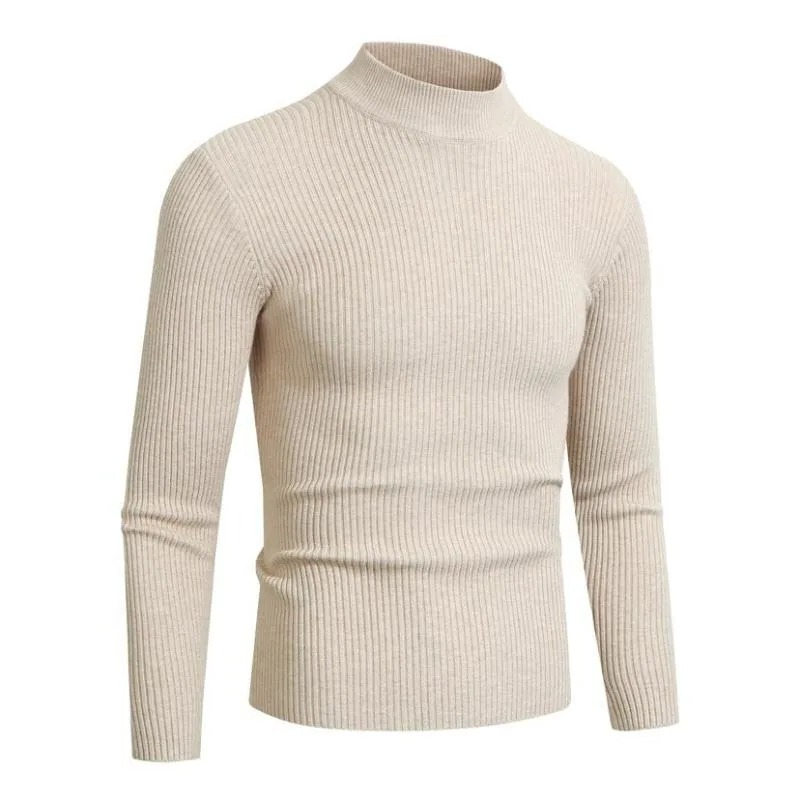 アニマルゲーム秋メンズモックネックセーター長袖タートルネック - Turtleneck Sweater Men のレビューと価格