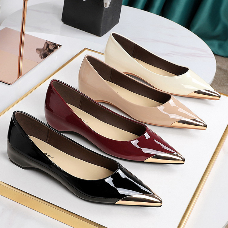 BIGTREE 靴ローヒールの女性の靴パテントレザーウェッジ - Men'S Fashion Shoes のレビューと価格