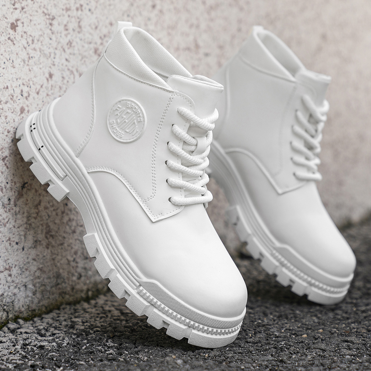 メンズファッション オールシーズン対応 ホワイト バイクブー - Fashion Men'S Boots のレビューと価格