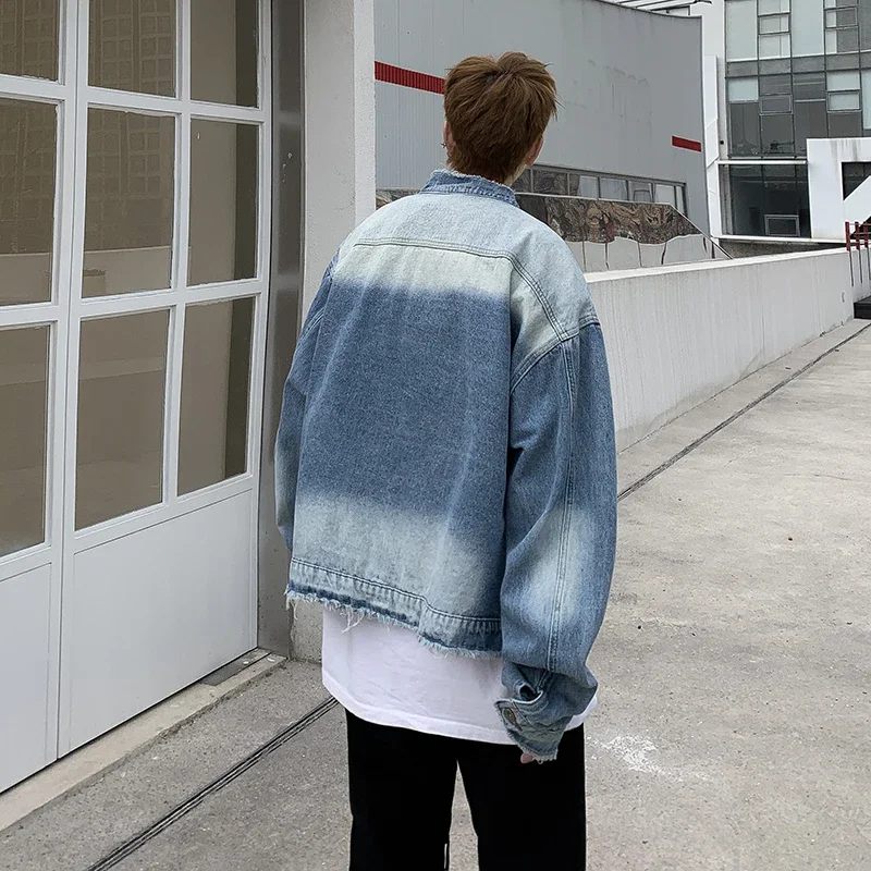 アメリカンレトロヒップホップローエッジデニムジャケットメンズ - Men'S Fashion Linen Pants のレビューと価格