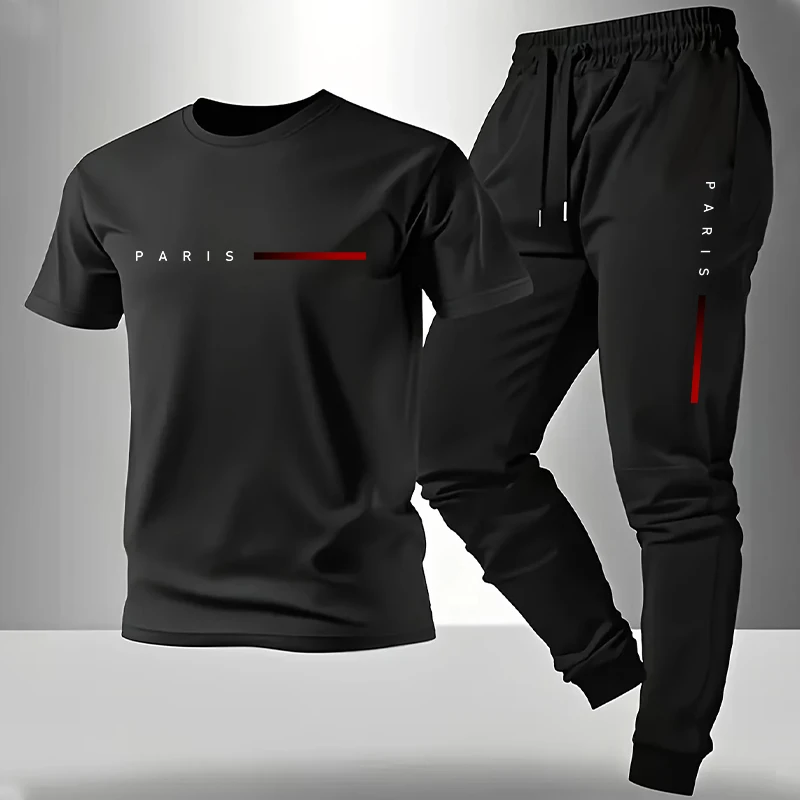 2026新作 メンズトラックスーツ Tシャツ＆スウェットパン - Mens Fashion Ideas のレビューと価格
