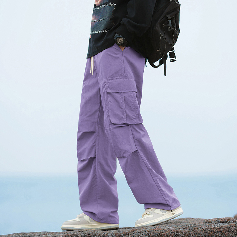 夏のメンズルーズカーゴパンツ韓国ストリートウェア男性ストレー - Cargo Jogger Pants のレビューと価格