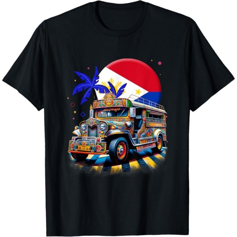 3D プリントフィリピン独立ジープニー Tシャツ男性用愛国柄 - Men'S Fashion Philippines のレビューと価格