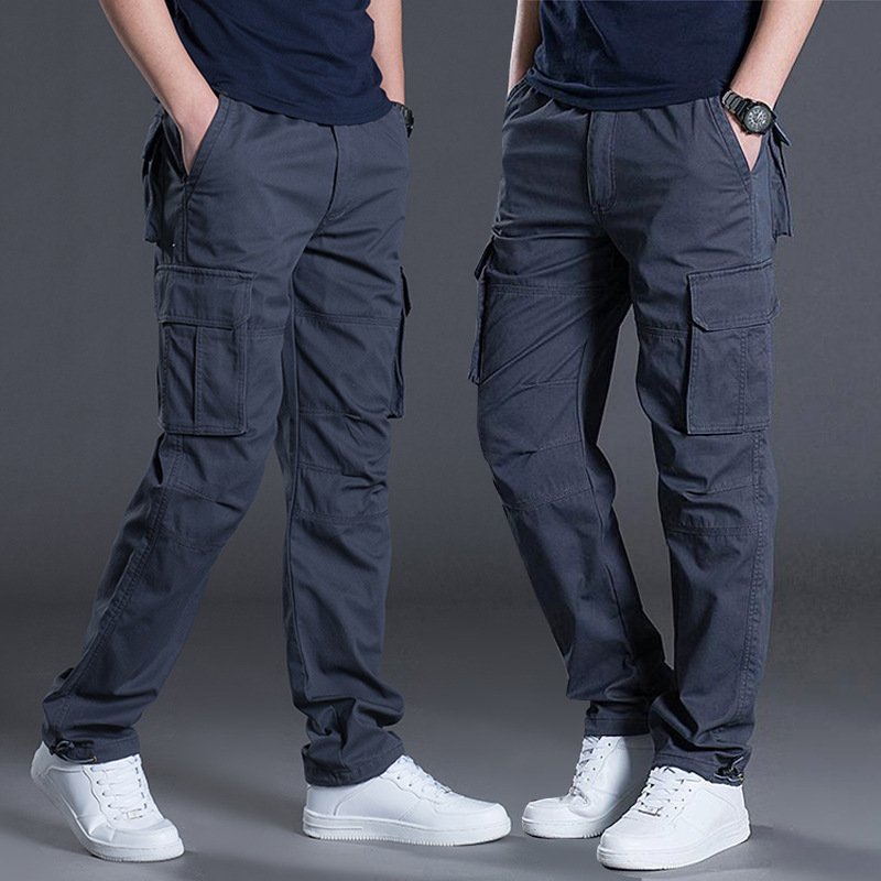 新しいカーゴパンツメンズルーズストレートオーバーサイズ服ソリ - Cargo Jogger Pants のレビューと価格