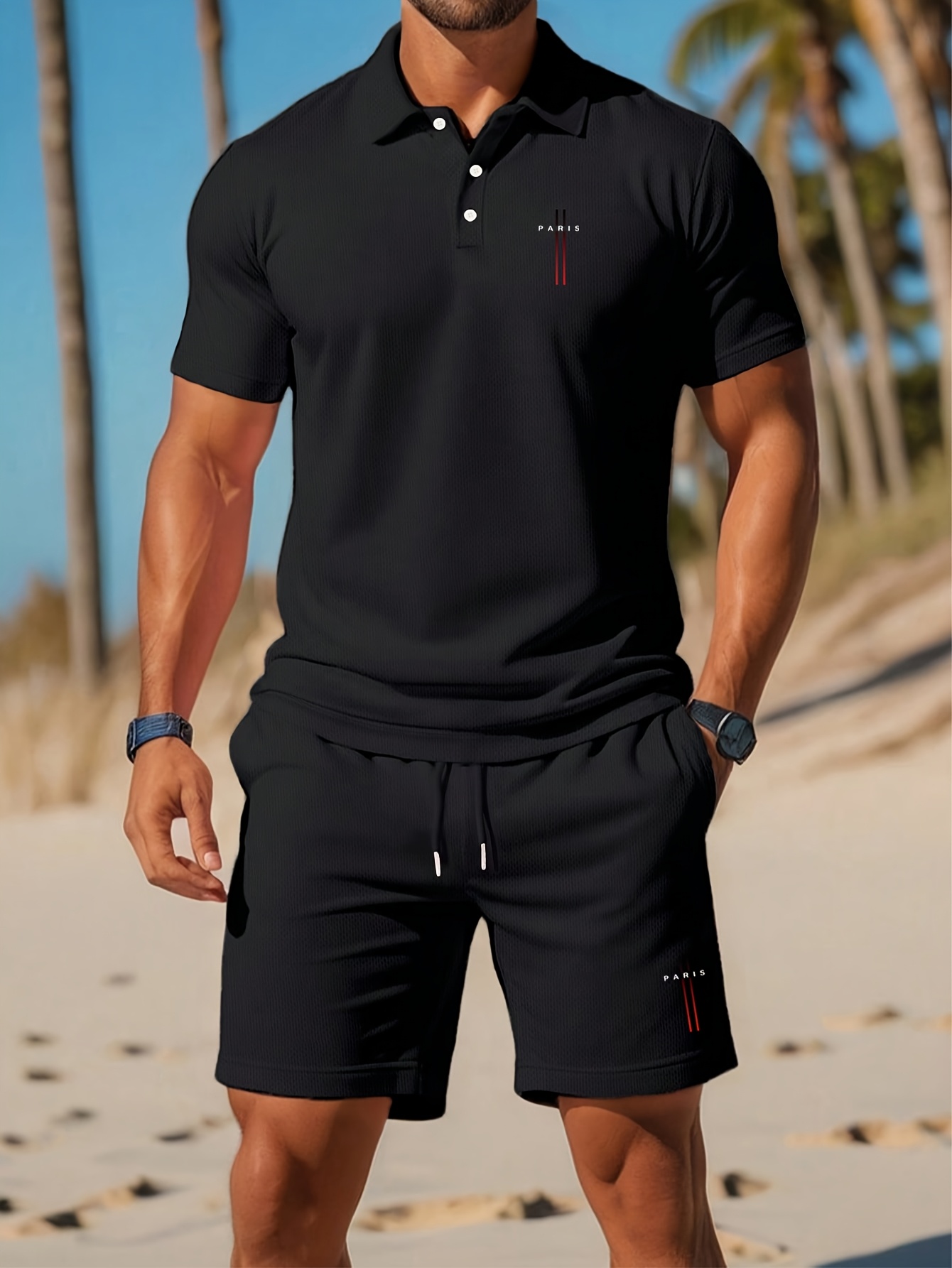 2026年夏メンズポロシャツセット - 3Dプリントデザイン - Mens Fashion Ideas のレビューと価格
