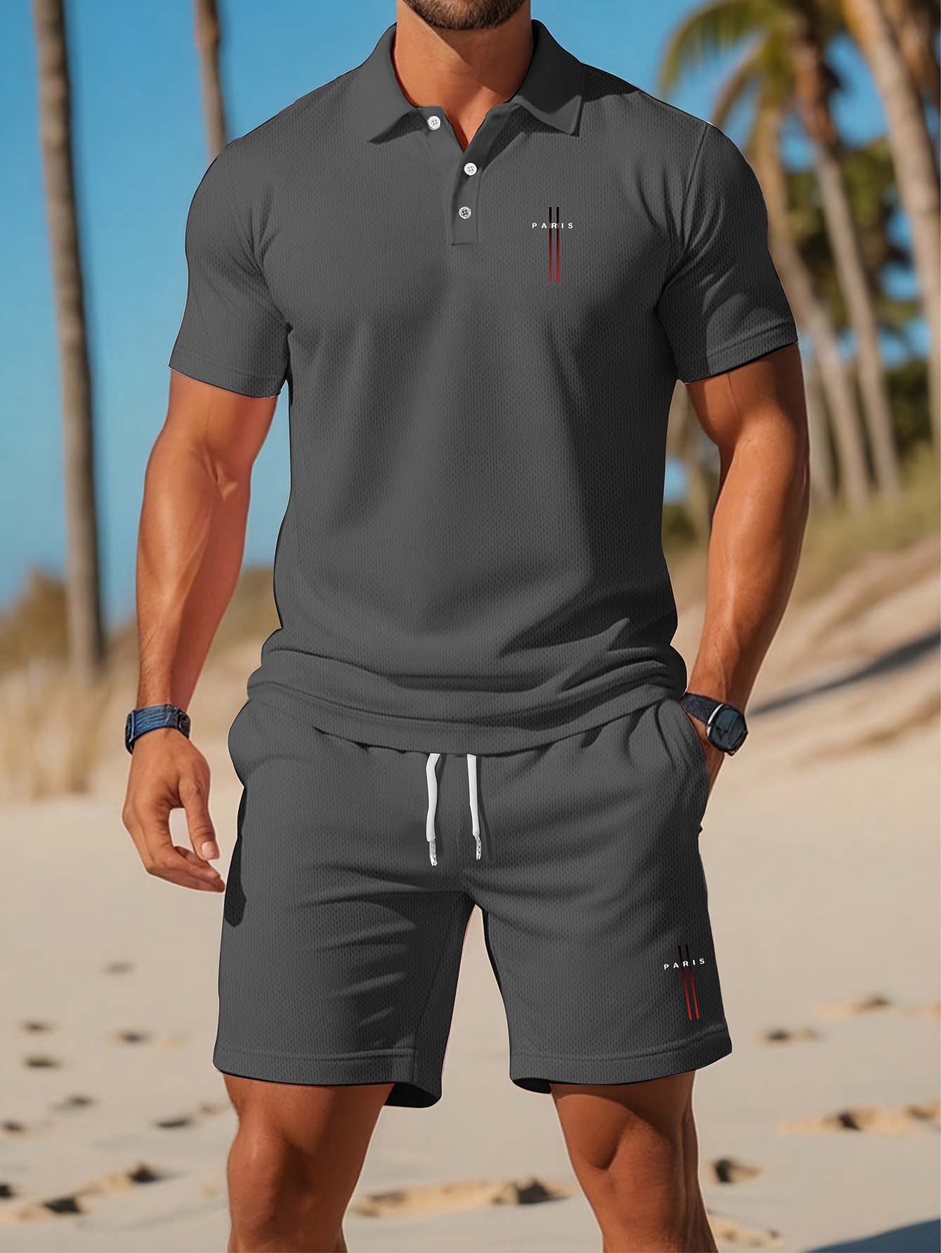 2026年夏メンズポロシャツセット - 3Dプリントデザイン - Mens Fashion Ideas のレビューと価格
