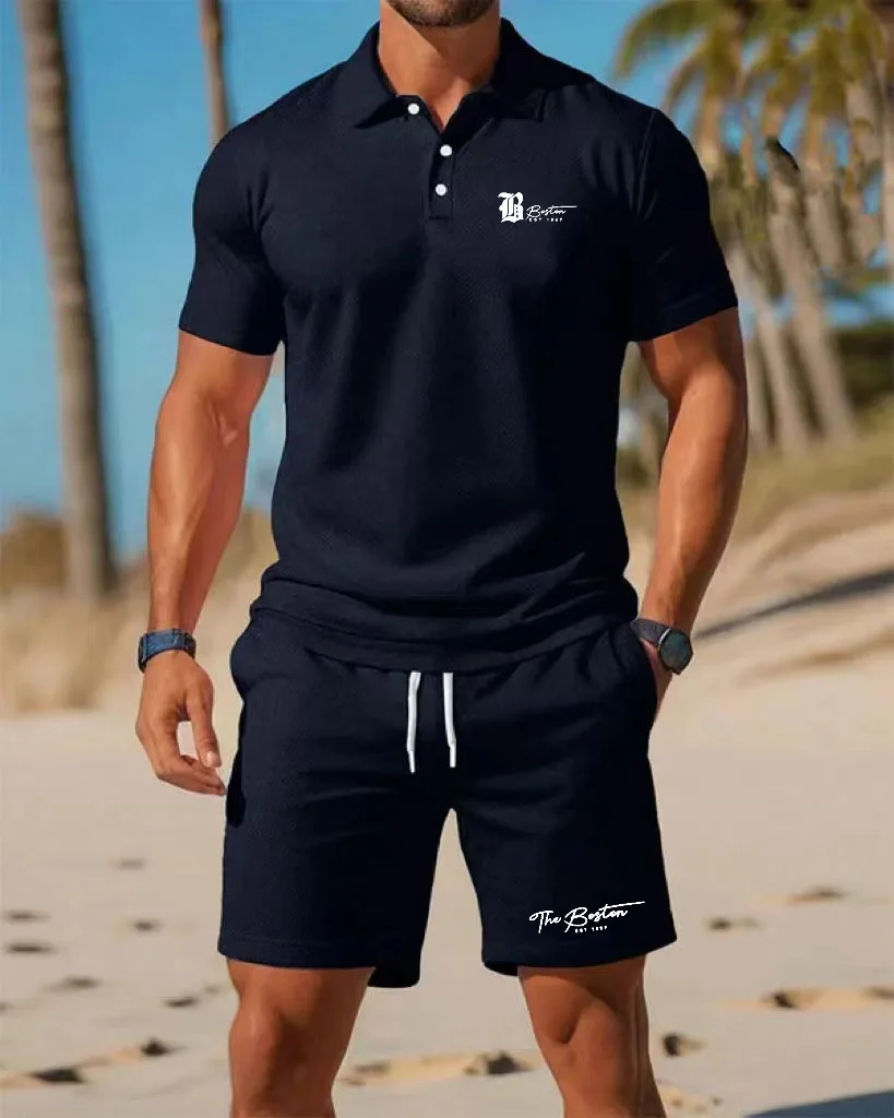 夏の新作メンズポロシャツセット カジュアルスポーティー クー - Mens Fashion Style のレビューと価格