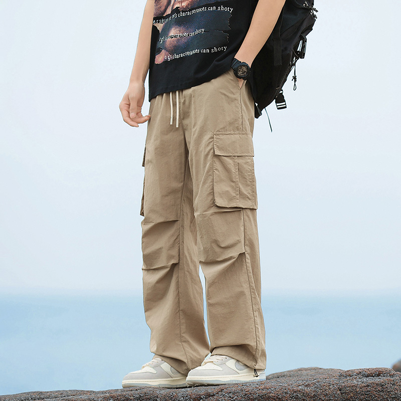 メンズルーズカーゴパンツ韓国ファッションストリートウェアマン - Cargo Jogger Pants のレビューと価格