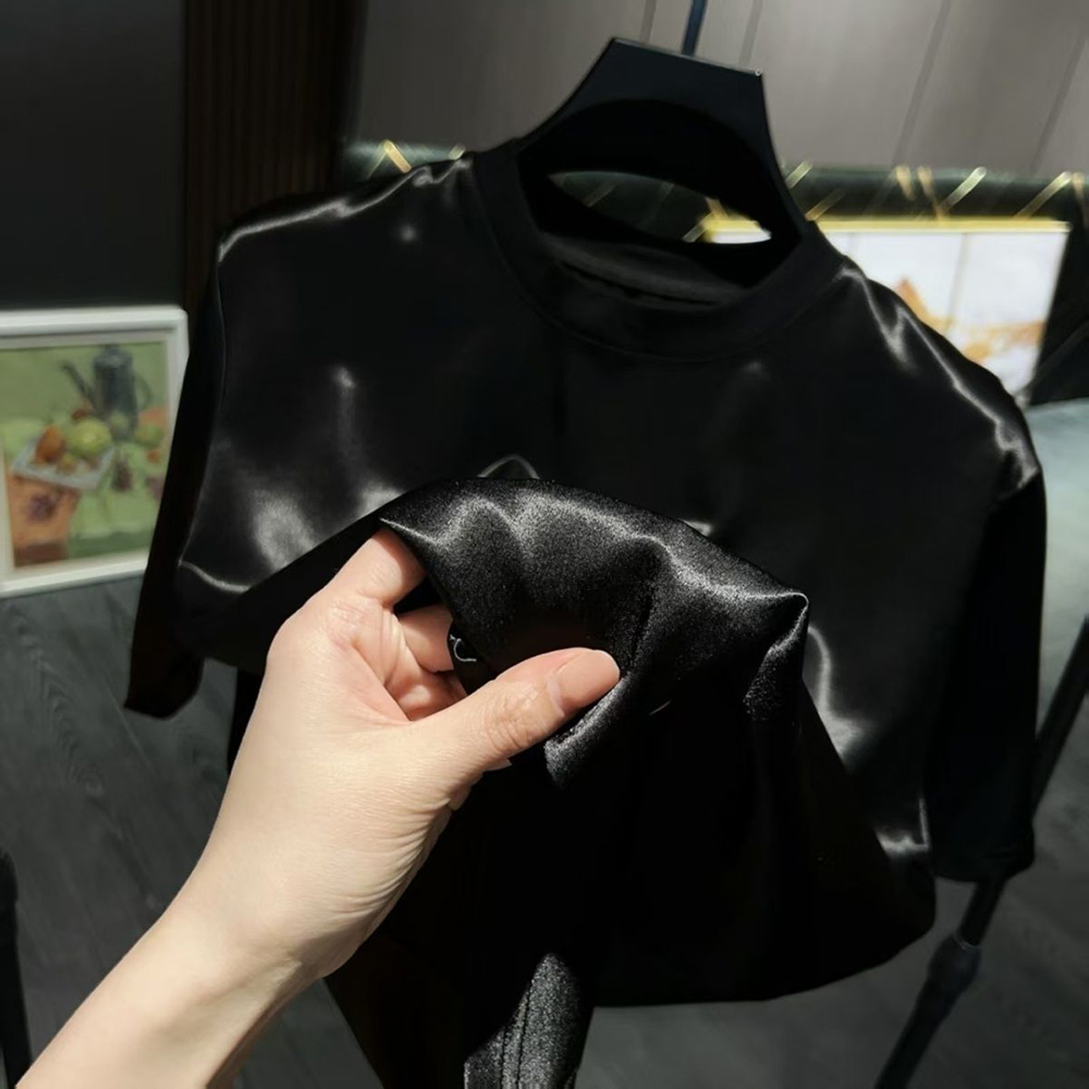 メンズアセテート繊維サテン光沢Tシャツパンツツーピースセット - Mens Fashion Ideas のレビューと価格