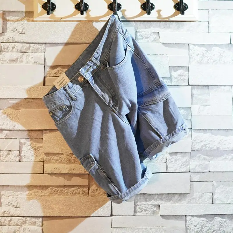 メンズルーズストレートショートジーンズパンツ、ワイドマンデニ - Men Fashion Jeans のレビューと価格