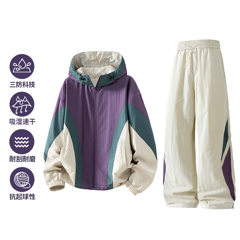 メンズ用の新しいツーピースの春秋ジャケットセット。 メンズ・ - Mens Fashion Zip Up のレビューと価格