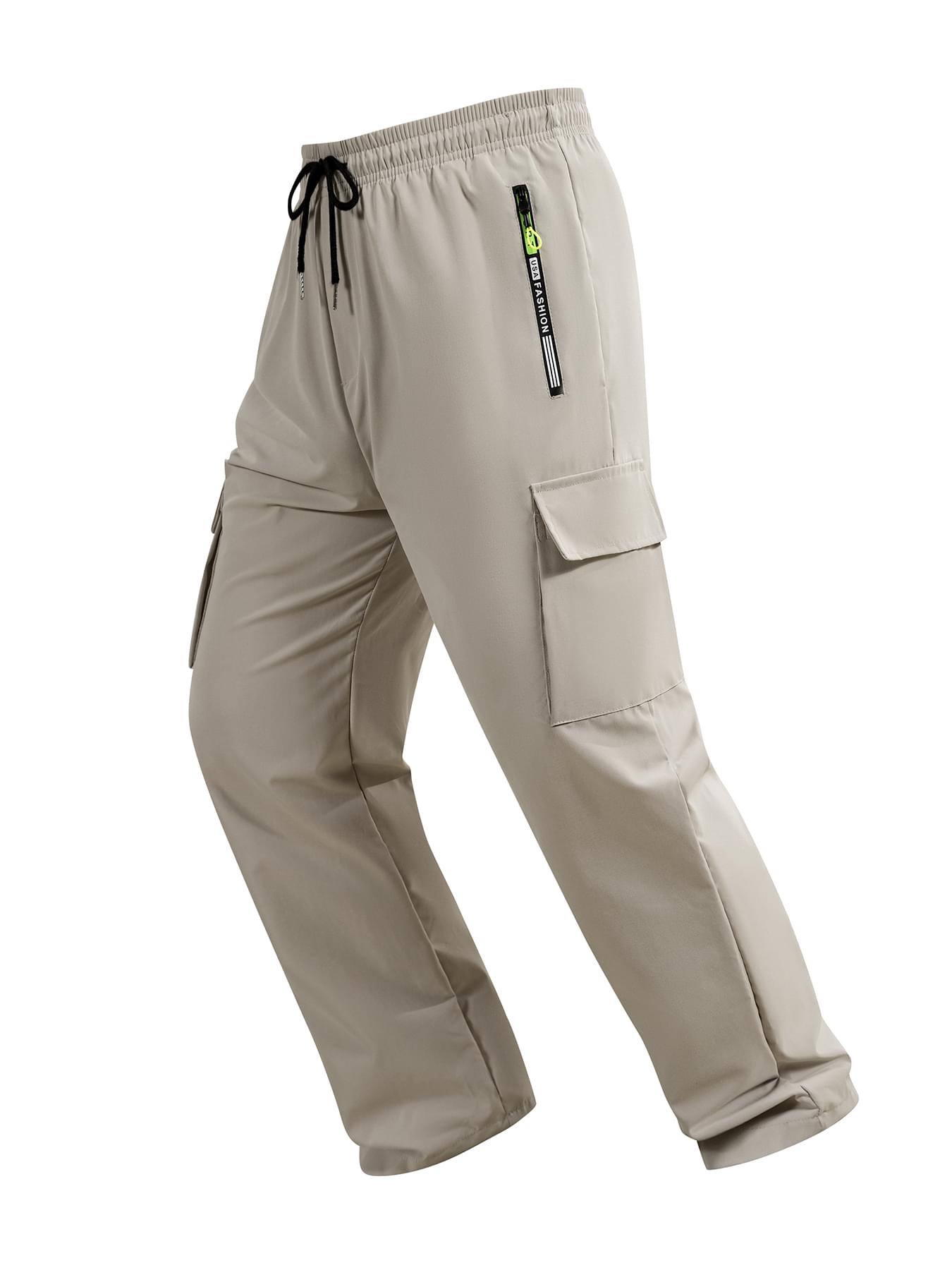 春秋メンズカーゴパンツ無地アウトドアカジュアルパンツ多ポケッ - Cargo Jogger Pants のレビューと価格