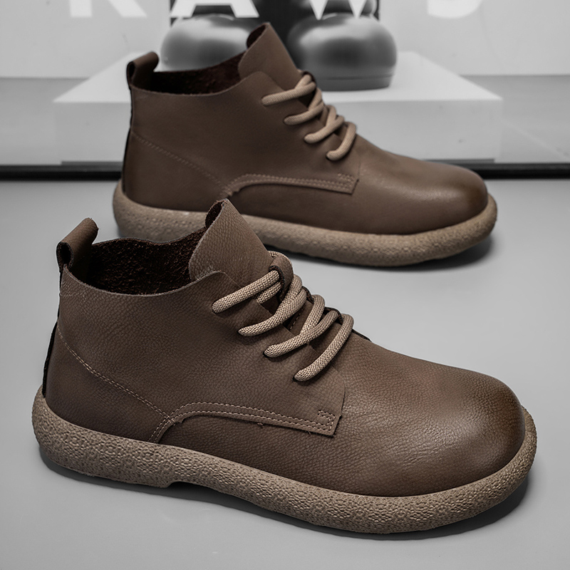 メンズ アンクルブーツ ブラウン ショートブーツ 高級靴 パ - Fashion Men'S Boots のレビューと価格