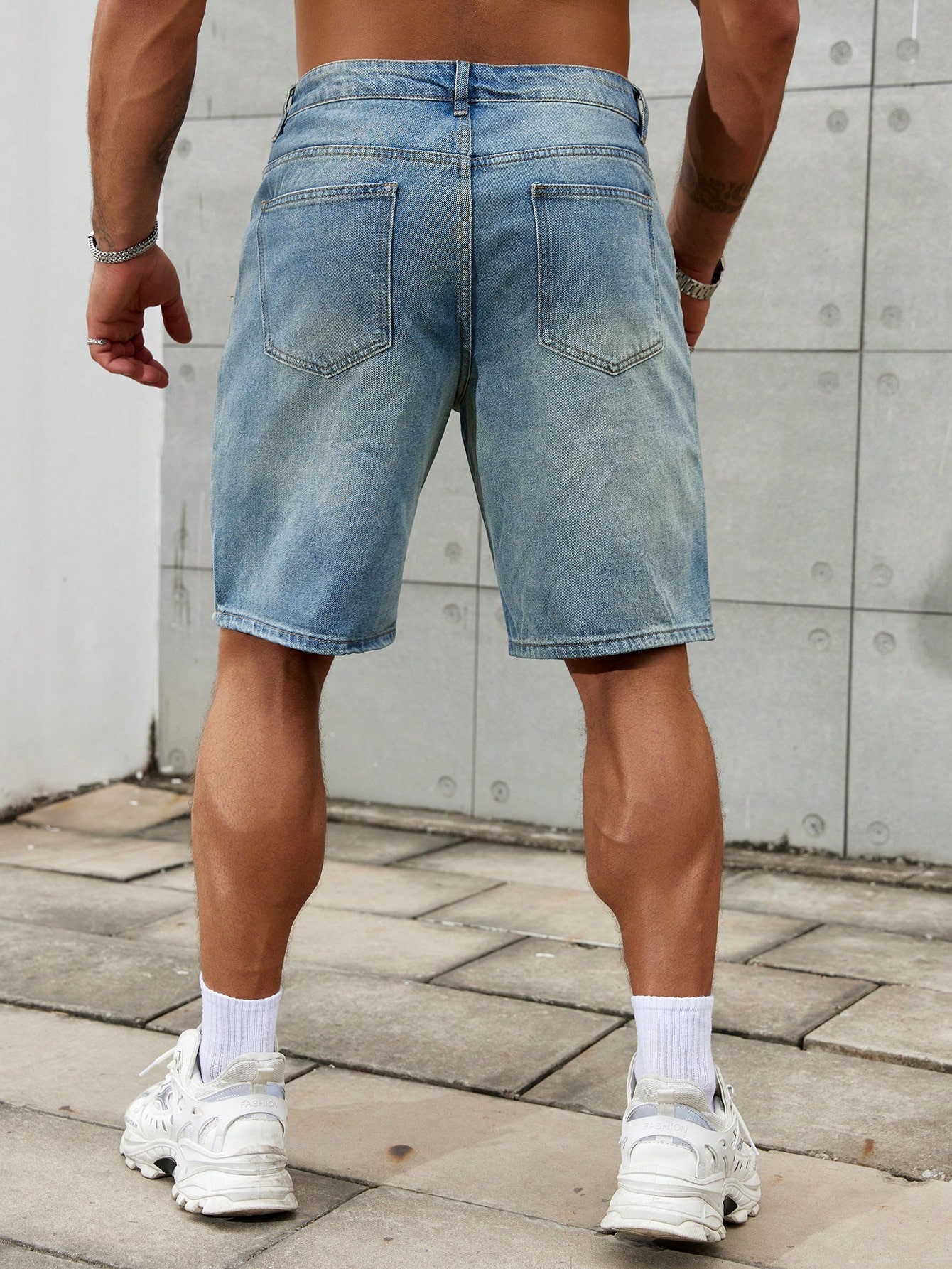 メンズショートジーンズ,メンズストリートウェア,通気性デニム - Men Fashion Jeans のレビューと価格
