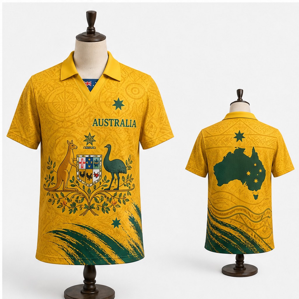 メンズオーストラリアカラーブロックカンガルードットアートセミ - Mens Fashion Australia のレビューと価格