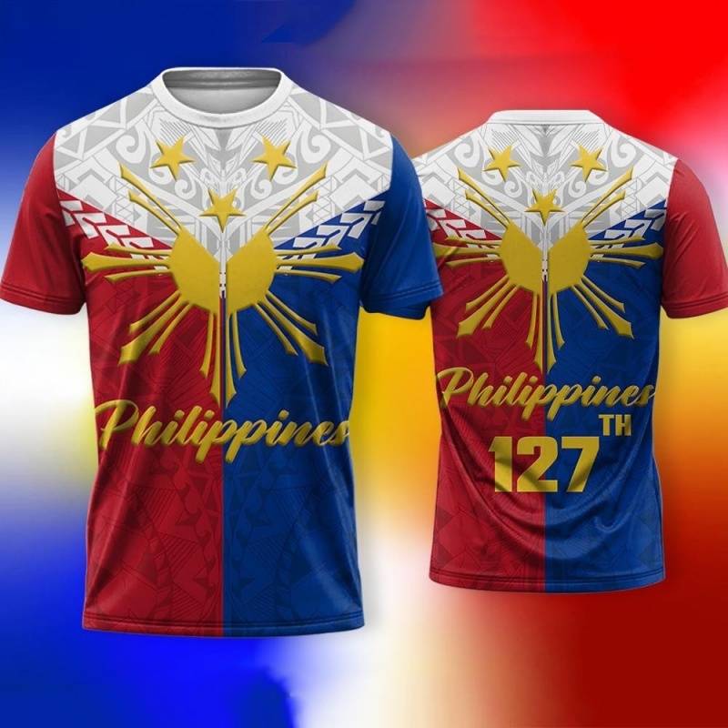 3D プリントフィリピン独立記念日 Tシャツ男性用愛国柄 T - Men'S Fashion Philippines のレビューと価格