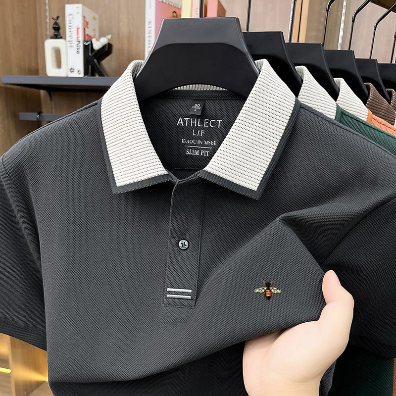 ファッションブランド 100% コットン半袖ポロシャツ メン - Mens Fashion Ideas のレビューと価格