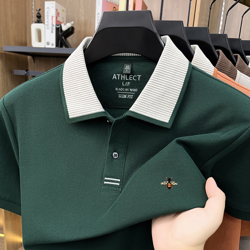 ファッションブランド 100% コットン半袖ポロシャツ メン - Mens Fashion Ideas のレビューと価格