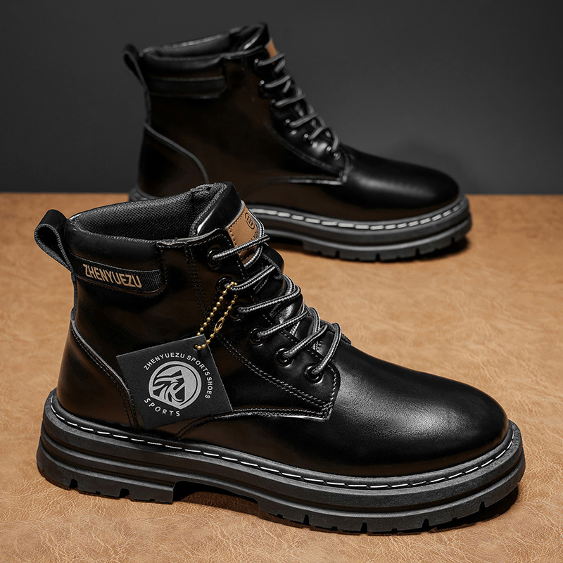 ファッショナブルなメンズハイカットブーツ、柔らかく快適な裏地 - Fashion Men'S Boots のレビューと価格