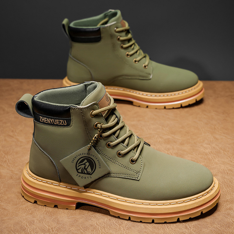 ファッショナブルなメンズハイカットブーツ、柔らかく快適な裏地 - Fashion Men'S Boots のレビューと価格