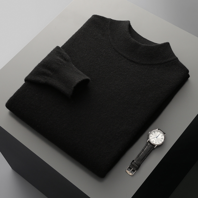秋と冬のメンズカシミヤセータースタンドアップカラー長袖プルオ - Turtleneck Sweater Men のレビューと価格