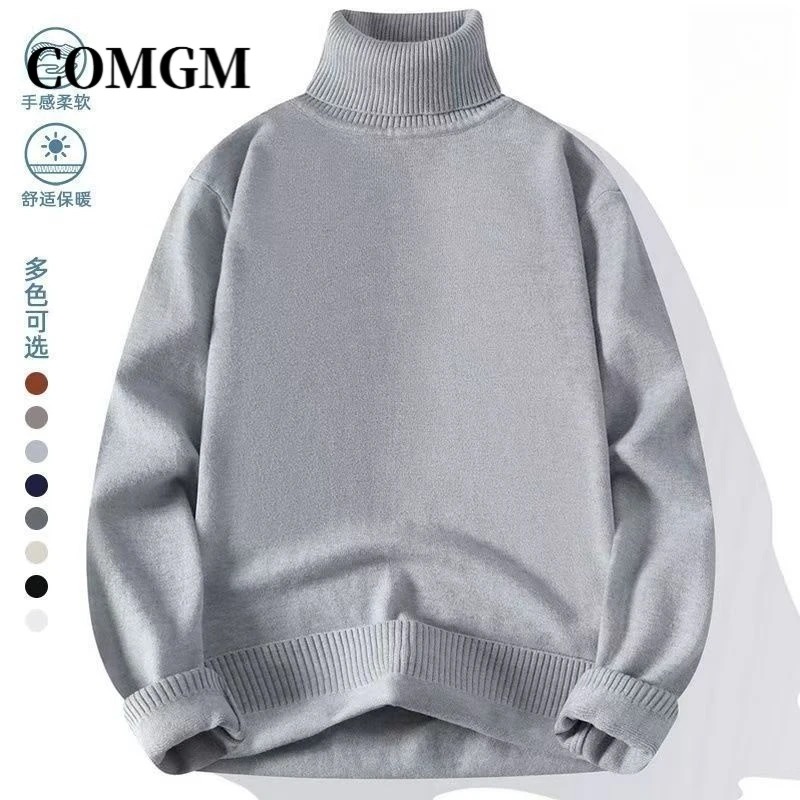 メンズタートルネックセーター 無地 カジュアル ルーズ 暖か - Turtleneck Sweater Men のレビューと価格