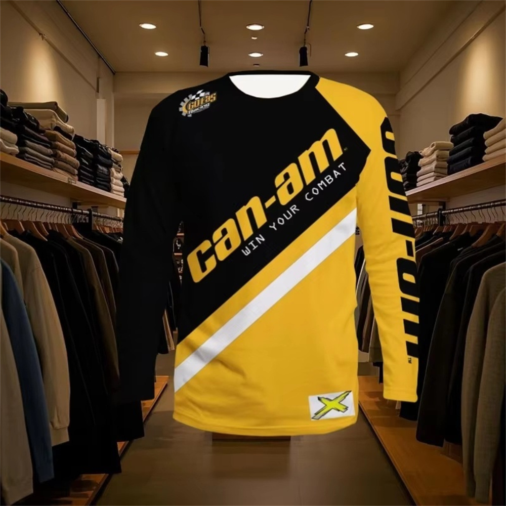 バイクレース用長袖ラウンドネックTシャツ、男女兼用、ファッシ - Mens Fashion Style のレビューと価格