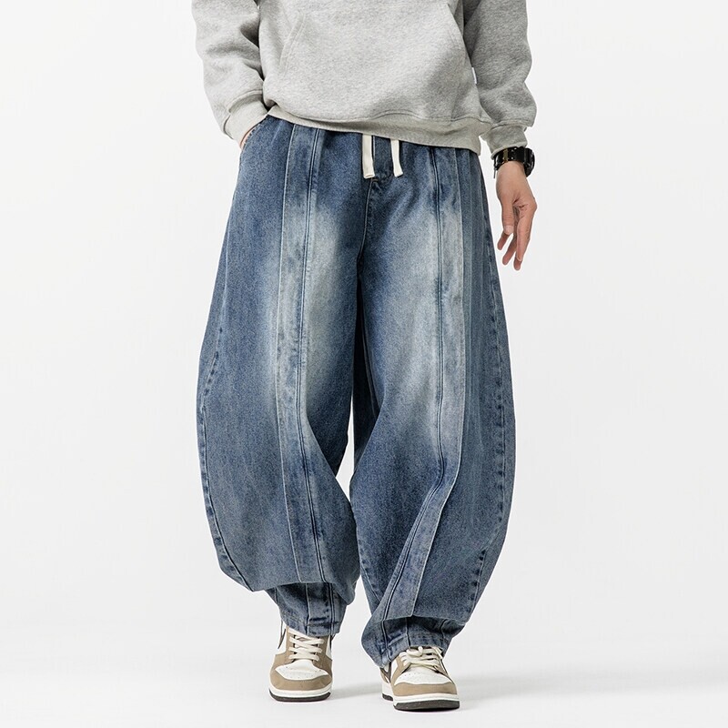 ヴィンテージメンズハーレムパンツ,ルーズフィット,ヒップホッ - Men'S Fashion Linen Pants のレビューと価格