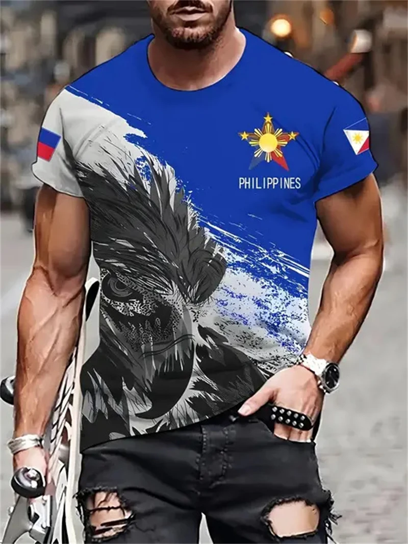 メンズ フィリピン国旗 イーグルプリント Tシャツ 半袖 ク - Men'S Fashion Philippines のレビューと価格