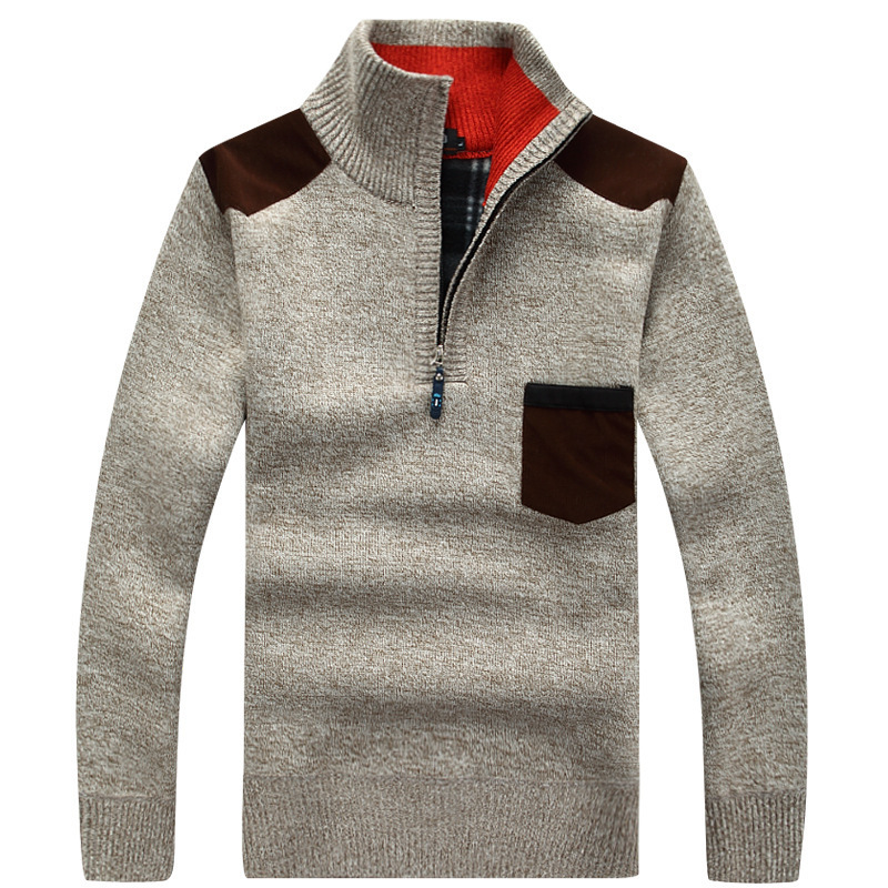 メンズウールニットセーター,厚手のカジュアルセーター,ポケッ - Turtleneck Sweater Men のレビューと価格