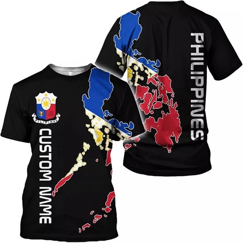 3D プリントカスタムフィリピン旗 Tシャツ男性用愛国パター - Men'S Fashion Philippines のレビューと価格
