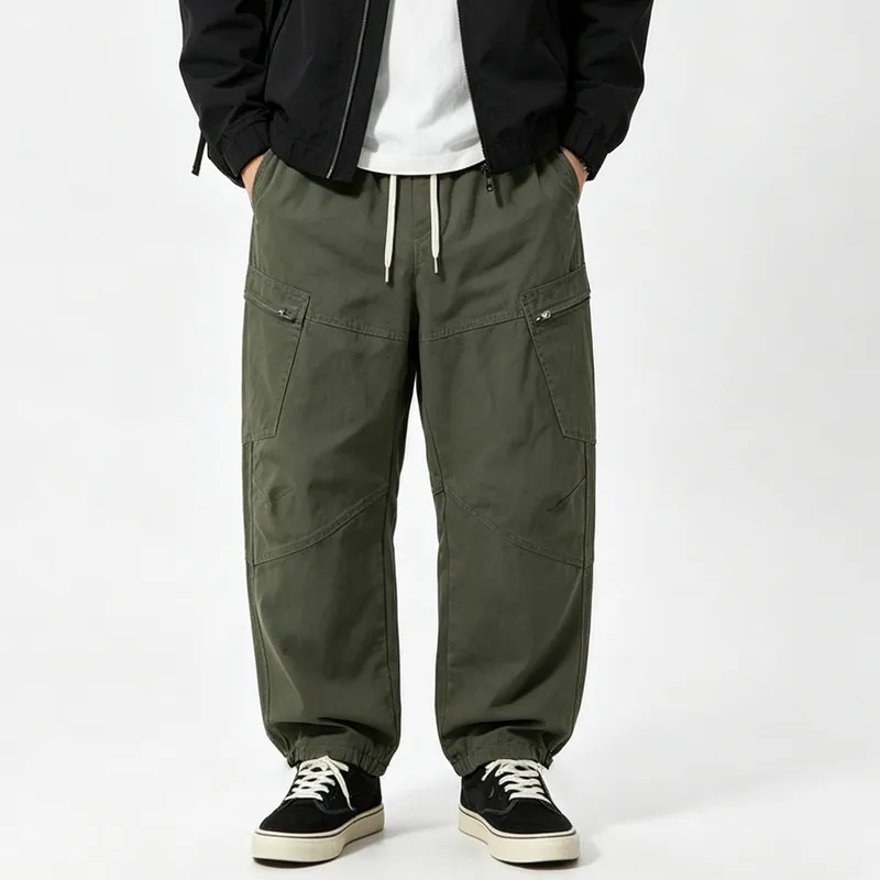 メンズ 日本風ストリートウェア ファッション ヴィンテージ  - Cargo Jogger Pants のレビューと価格
