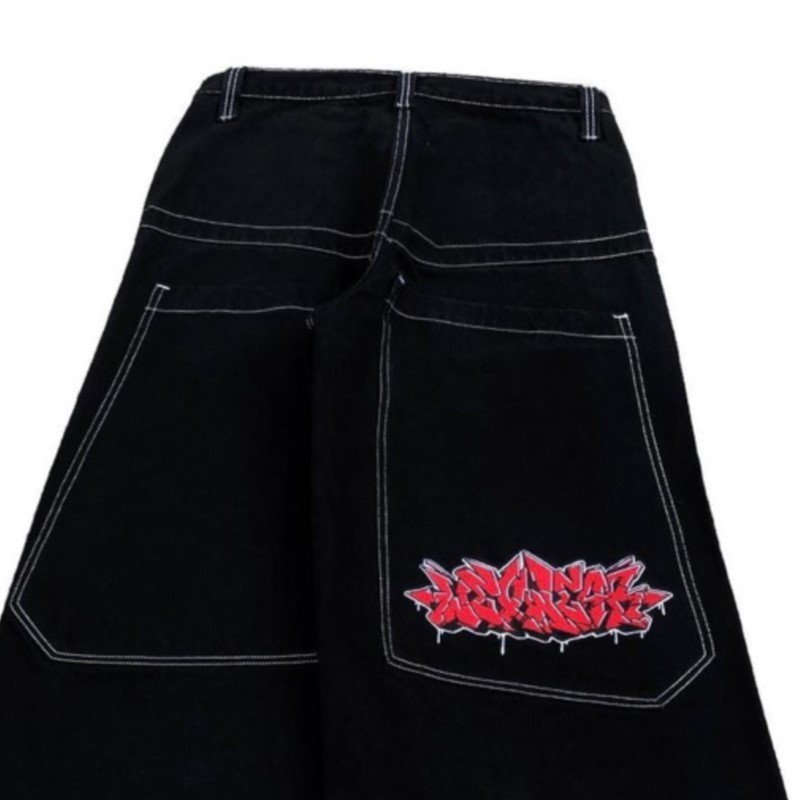 アメリカンファッションヒップホップ特大ルーズジーンズ女性スト - Men Fashion Jeans のレビューと価格