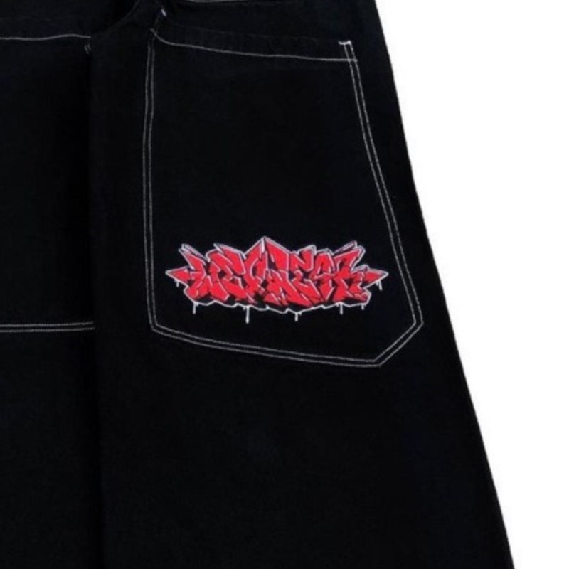 アメリカンファッションヒップホップ特大ルーズジーンズ女性スト - Men Fashion Jeans のレビューと価格