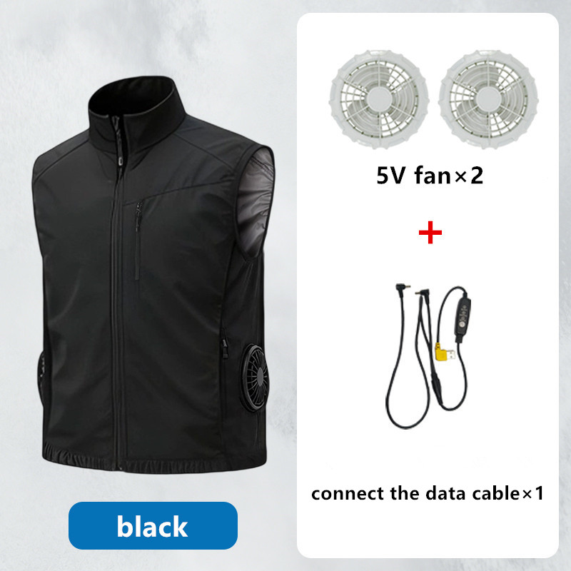 夏用男性用熱中症予防冷却高風量ファンインテリジェント空調服ベ - Mens Fashion Zip Up のレビューと価格